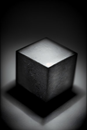 A Black And White Photo Of A Metal Object. Generative AIの素材