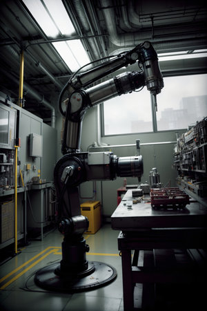 A Machine That Is Sitting In A Room. Generative AIの素材