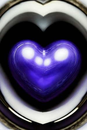 A Close Up Of A Heart Shaped Object. Generative AIの素材