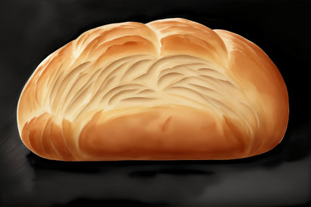 A Loaf Of Bread Sitting On Top Of A Table. Generative AIの素材