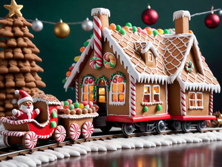 A Train With Gingers And Gingers On It. Generative AIの素材