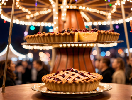 A Cake On A Plate. Generative AIの素材