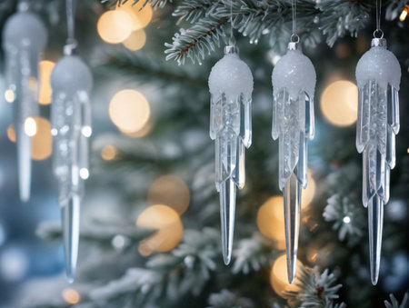 A Christmas Tree With Ic Icing Icing Icing Icing Icing Icing Icing Icing. Generative AIの素材