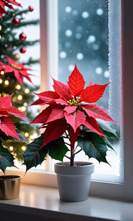 A Small Christmas Tree. Generative AIの素材