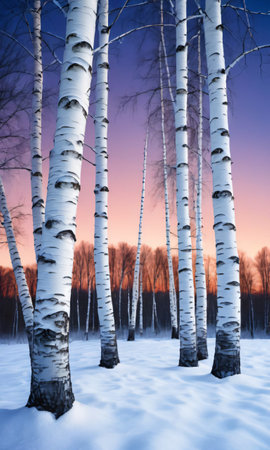 The Trees Are White. Generative AIの素材
