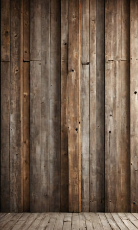 Empty Rustic Home Interior Wall. Generative AIの素材