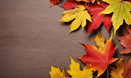 Autumn Leaves Background. Generative AIの素材