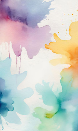 Light Watercolor Abstract Background. Generative AIの素材