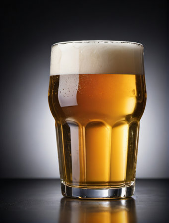 Photo Of Beer Isolated. Generative AIの素材