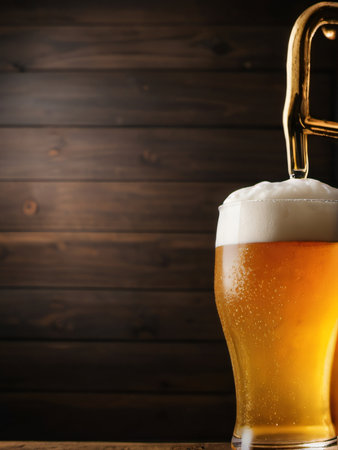 Photo Of Beer Background. Generative AIの素材