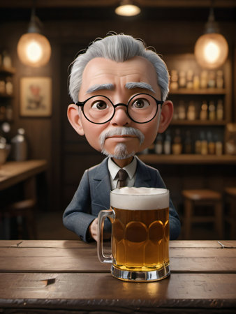 Photo Of Beer Background. Generative AIの素材