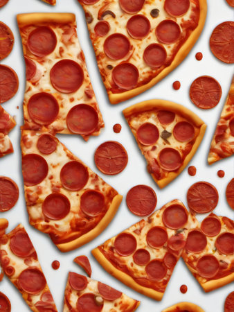 Photo Of Pizza Love. Generative AIの素材