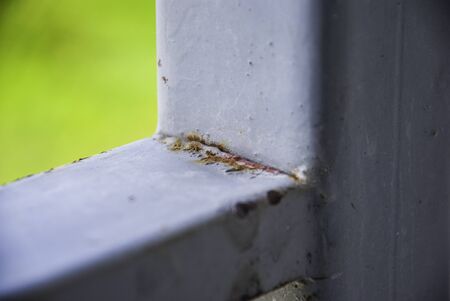 Rust in metalの写真素材