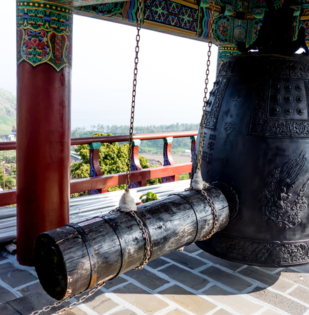 Large bell at China templeの写真素材