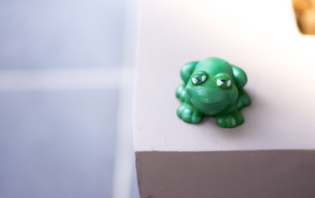 The green frog in garden for artificiaの写真素材