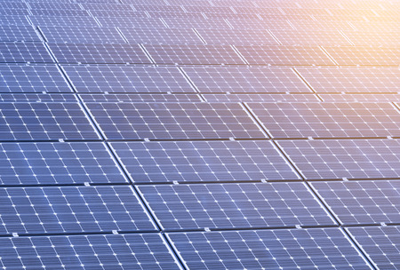 Solar cell panels new alternative electric energy - Imageの写真素材