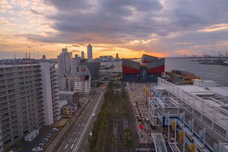 OSAKA, JAPAN - January 1, 2019 : Osaka Aquarium Kaiyukan is located at Tempozan Harbor Village, Osaka, Japanのeditorial素材