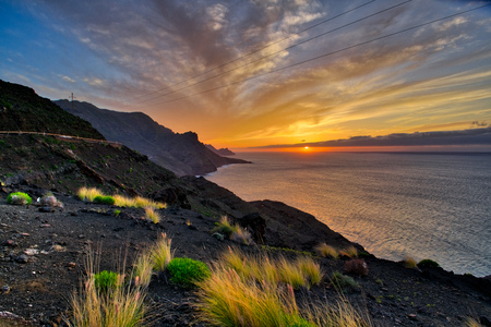 Gran Canaria sunsetの写真素材