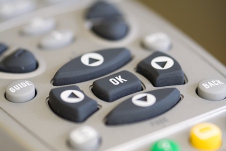 TV remote control close upの写真素材