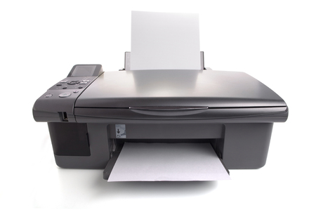 Inkjet printer with white papers. You can put your images