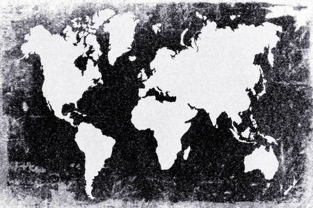 Old Rusty World map. World mapの写真素材