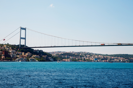 Fatih Sultan Mehmet Bridge. Bosphorus Istanbul Turkeyの写真素材