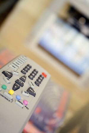 Grey Tv remoteの写真素材