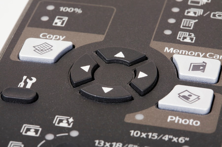 Printer arrow keys close upの写真素材