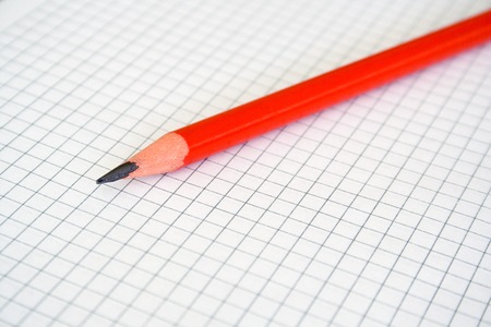 Pencil & paper close upの写真素材