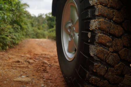 Big Wheel of a Heavy Truckの写真素材