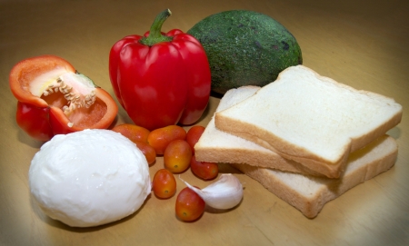 Fresh sandvich ingredientsの写真素材