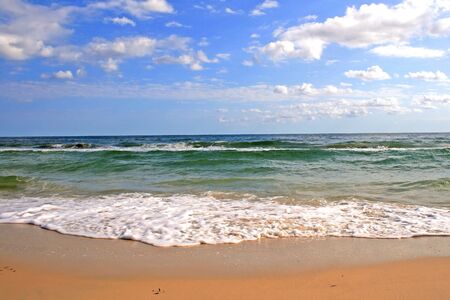 Sea waves in a tropical beachの写真素材