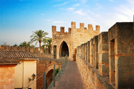 Fortification in Alcudia, Mallorca, Spainの写真素材