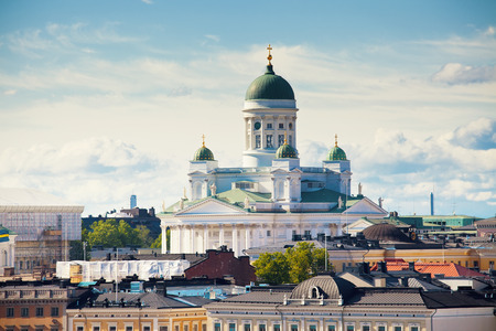 Cathedral of Saint Nicholas in Helsinki, Finlandの写真素材