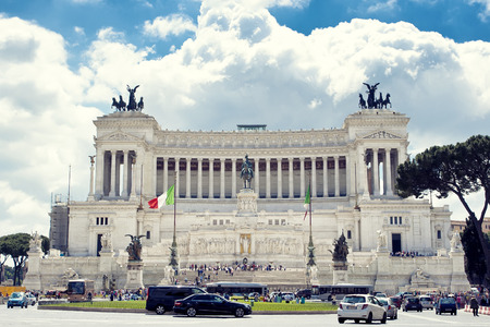 Monument Vittorio Emanuele, Rome, Italyのeditorial素材