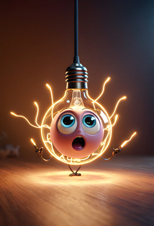 A fictional character figurine is inside a glass light bulb. It is a unique art piece, combining toy and lighting accessory elements in a creative picture frame designの素材