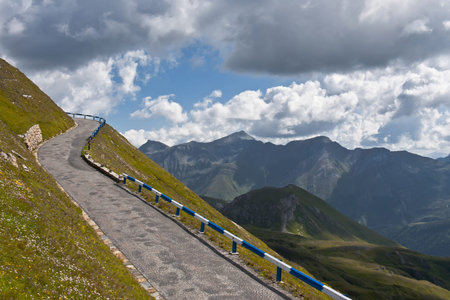 High Alpine Road - Grossglocnkner, Austriaの写真素材