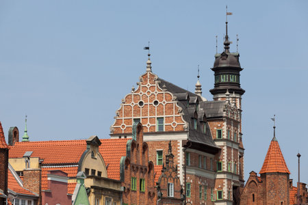 Historic buildings in Gdansk, Poland, Europe 