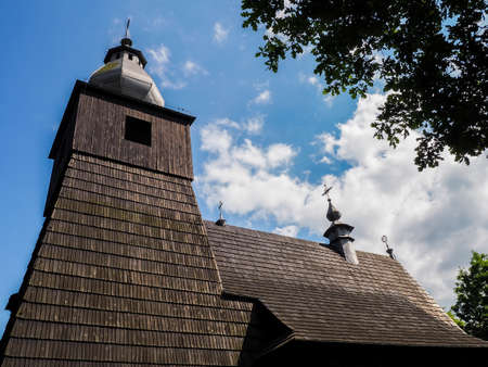 The old wooden Orthodox Churchの写真素材