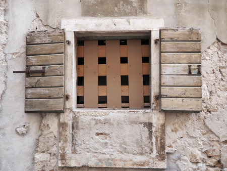 Window of an old Mediterranean house