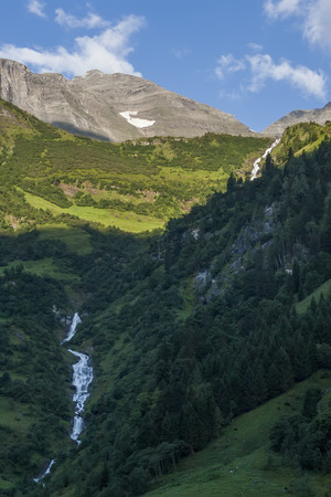 Waterfall at the Grossglockner alpine roadの写真素材