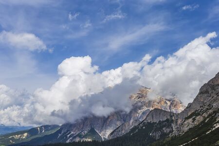 Day in the mountains - Dolomites, Italyの写真素材