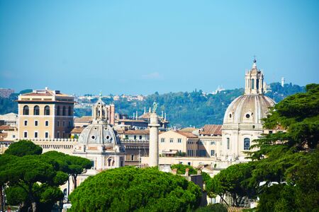 View of the city from the Coliseumの写真素材