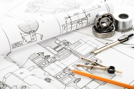 Drawing detail and drawing toolsの写真素材