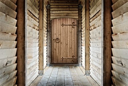 old wooden roomの写真素材