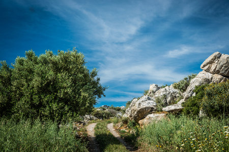 dirt road .Crete,Greece
