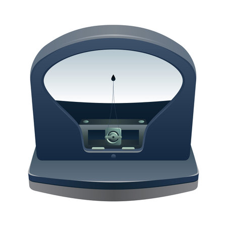 photorealistic vector illustration of a galvanometerのイラスト素材