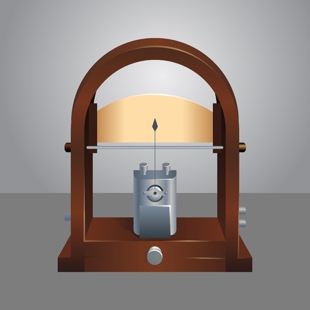 photorealistic vector illustration of a galvanometerのイラスト素材