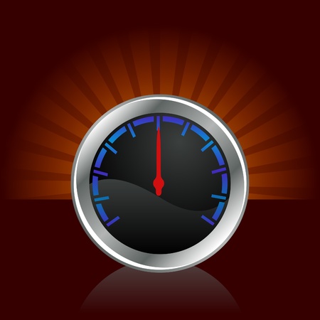vector illustration of a gaugeのイラスト素材