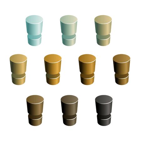 coins design elementsのイラスト素材